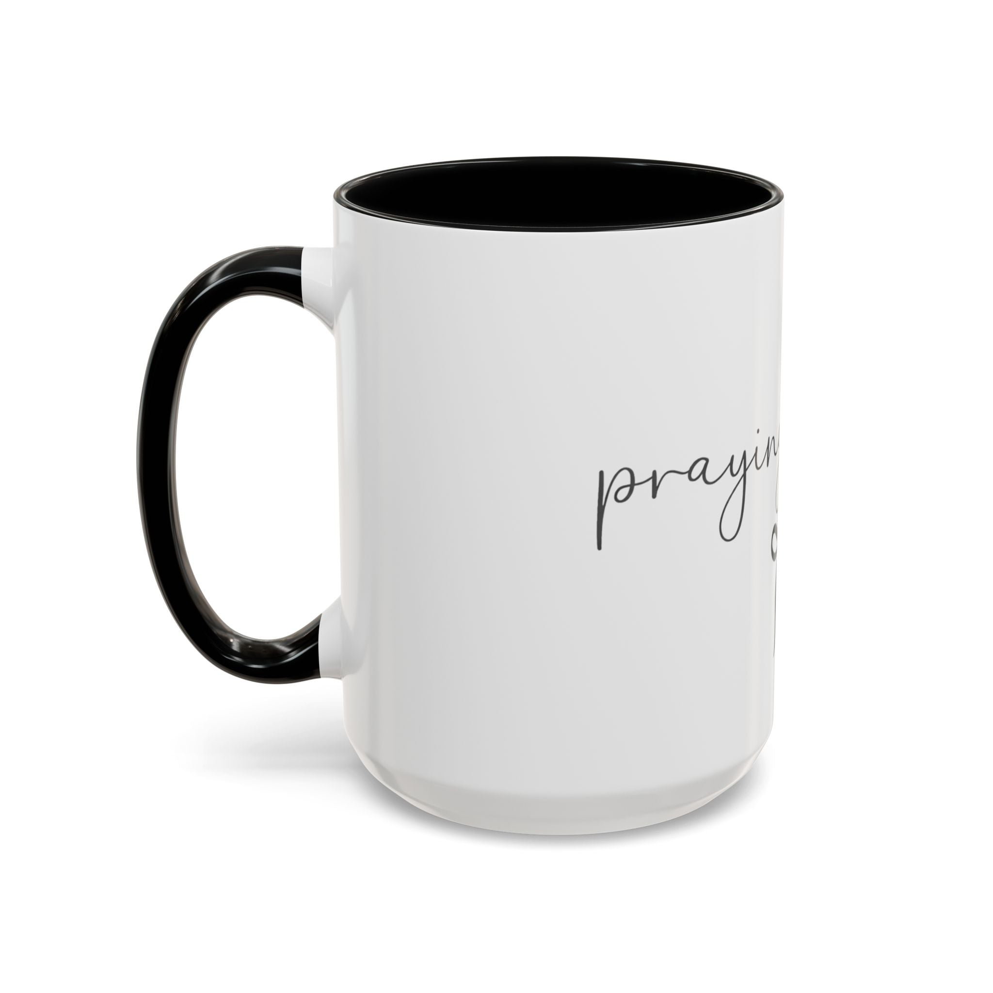 Mama Coffee Mug — Pink Accent Ceramic Mug with Script "mama" & Bow, Gifts for New Moms