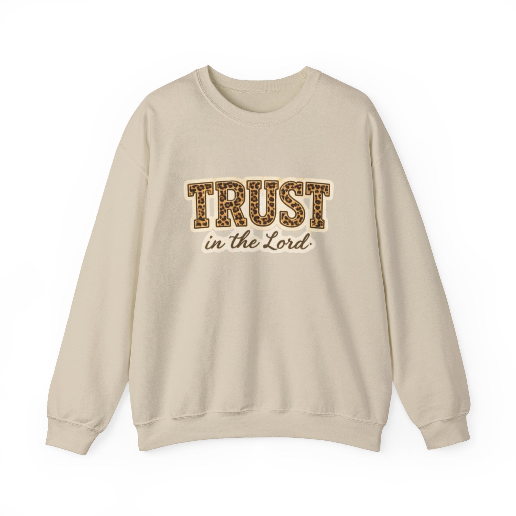 Trust in the Lord Crewneck Sweatshirt — Christian Faith Inspirational Pullover