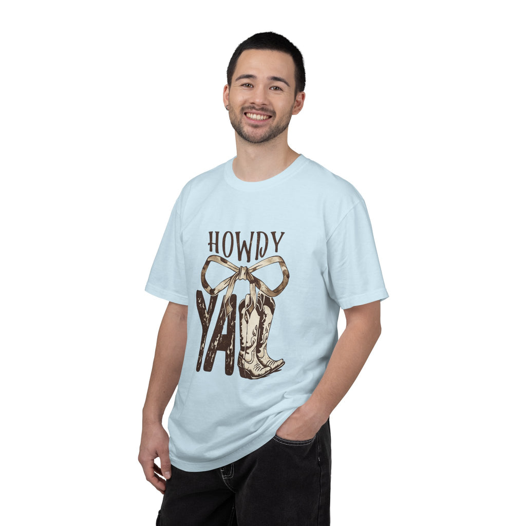 Howdy Y'all Cowboy Boots T-Shirt — Western Graphic Tee
