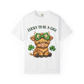 Lucky to Be a Gigi T-Shirt — Cute Highland Cow St. Patrick’s Day Tee