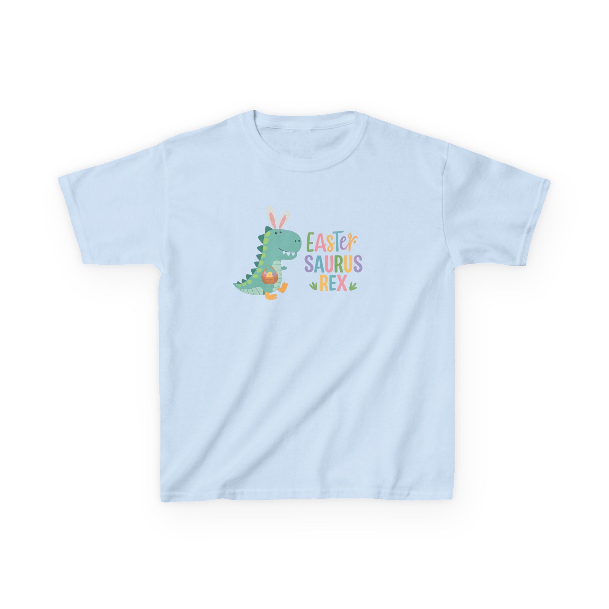 Kids T-Shirt — "Easter Saurus Rex" Cute Easter Dinosaur Tee