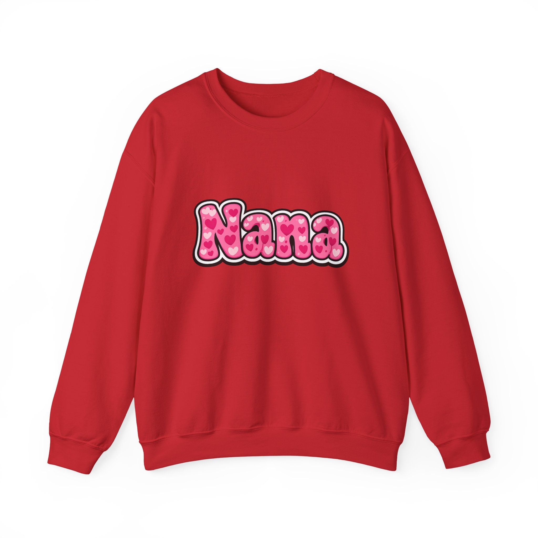 Nana Pink Bubble Text Sweatshirt — Cozy Grandma Gift