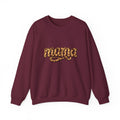 Mama Leopard Script Sweatshirt — Bold Animal Print Mom Crewneck