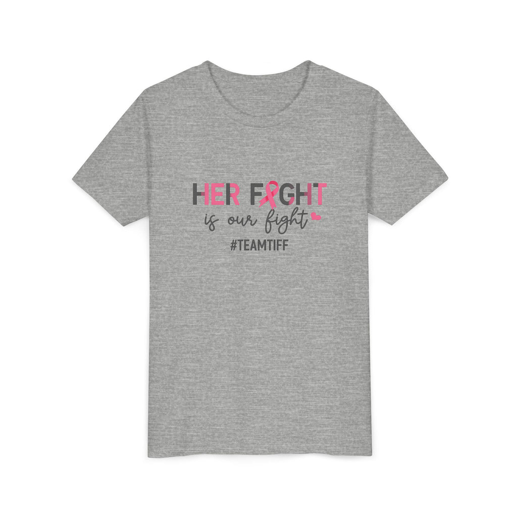 Youth Tee - “Her Fight Is Our Fight” Breast Cancer Awareness