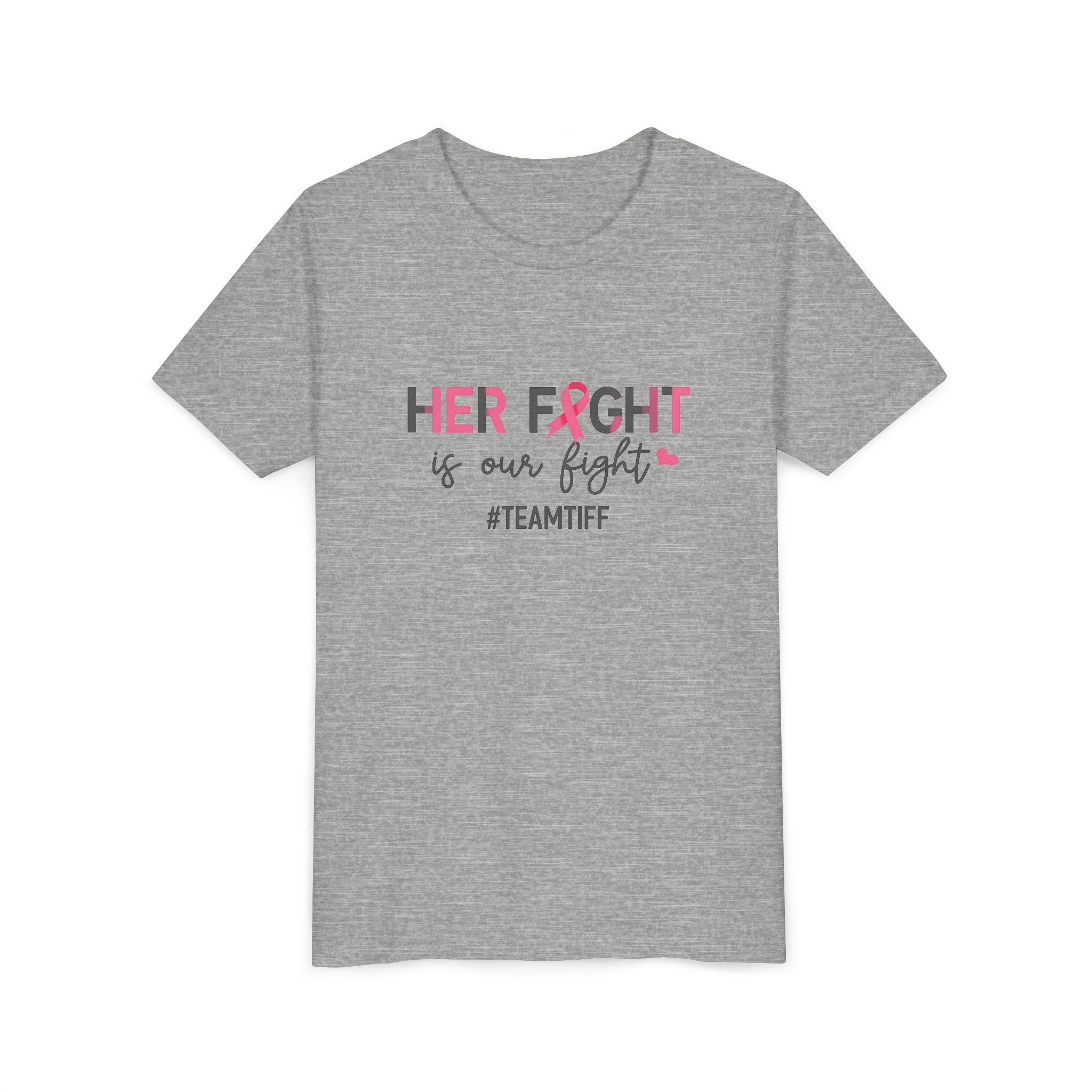 Youth Tee - “Her Fight Is Our Fight” Breast Cancer Awareness