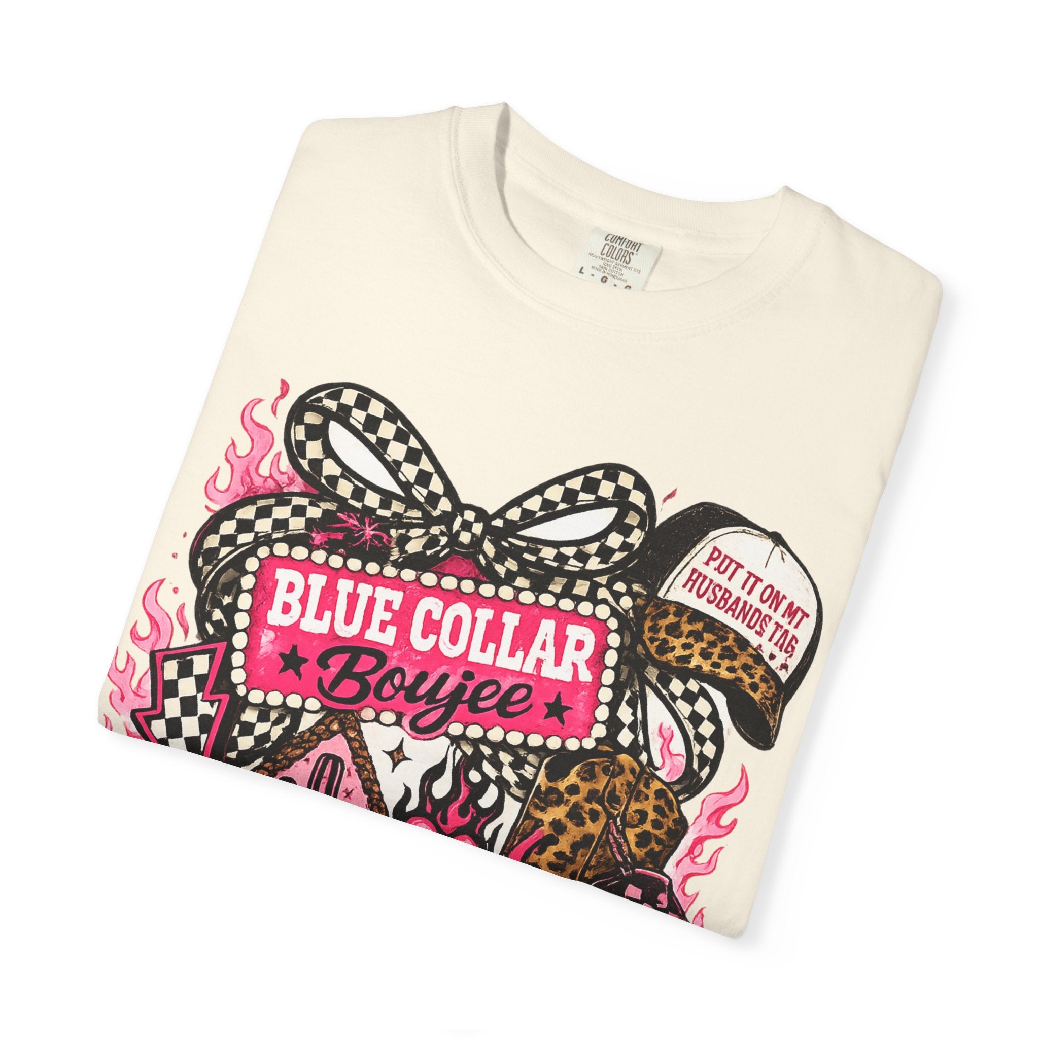 Blue Collar Boujee T-Shirt – Retro Western Cowgirl Graphic Tee