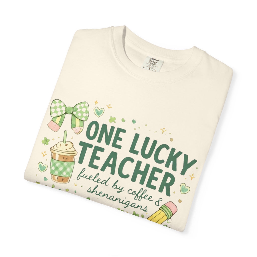 Teacher T-Shirt — "One Lucky Teacher" St. Patrick’s Day Graphic Tee