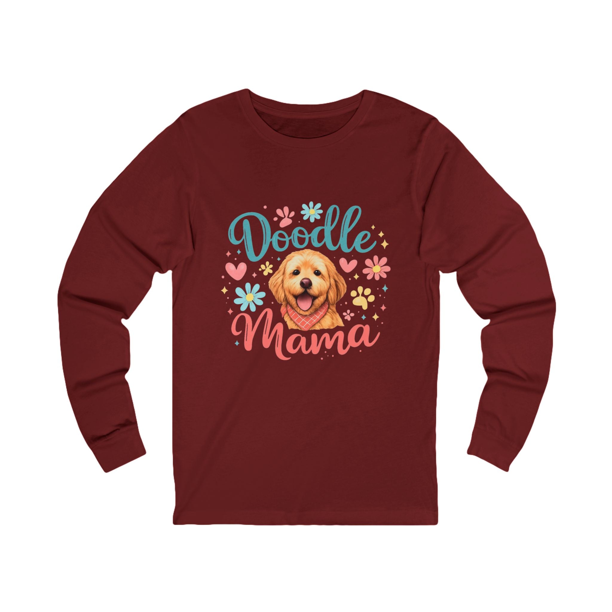 Doodle Mama Long Sleeve Tee — Cute Goldendoodle Dog Mom Shirt
