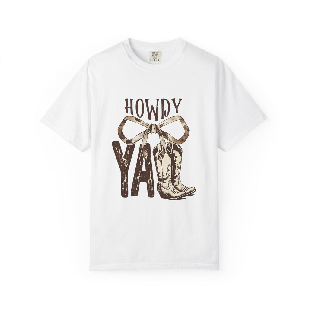 Howdy Y'all Cowboy Boots T-Shirt — Western Graphic Tee