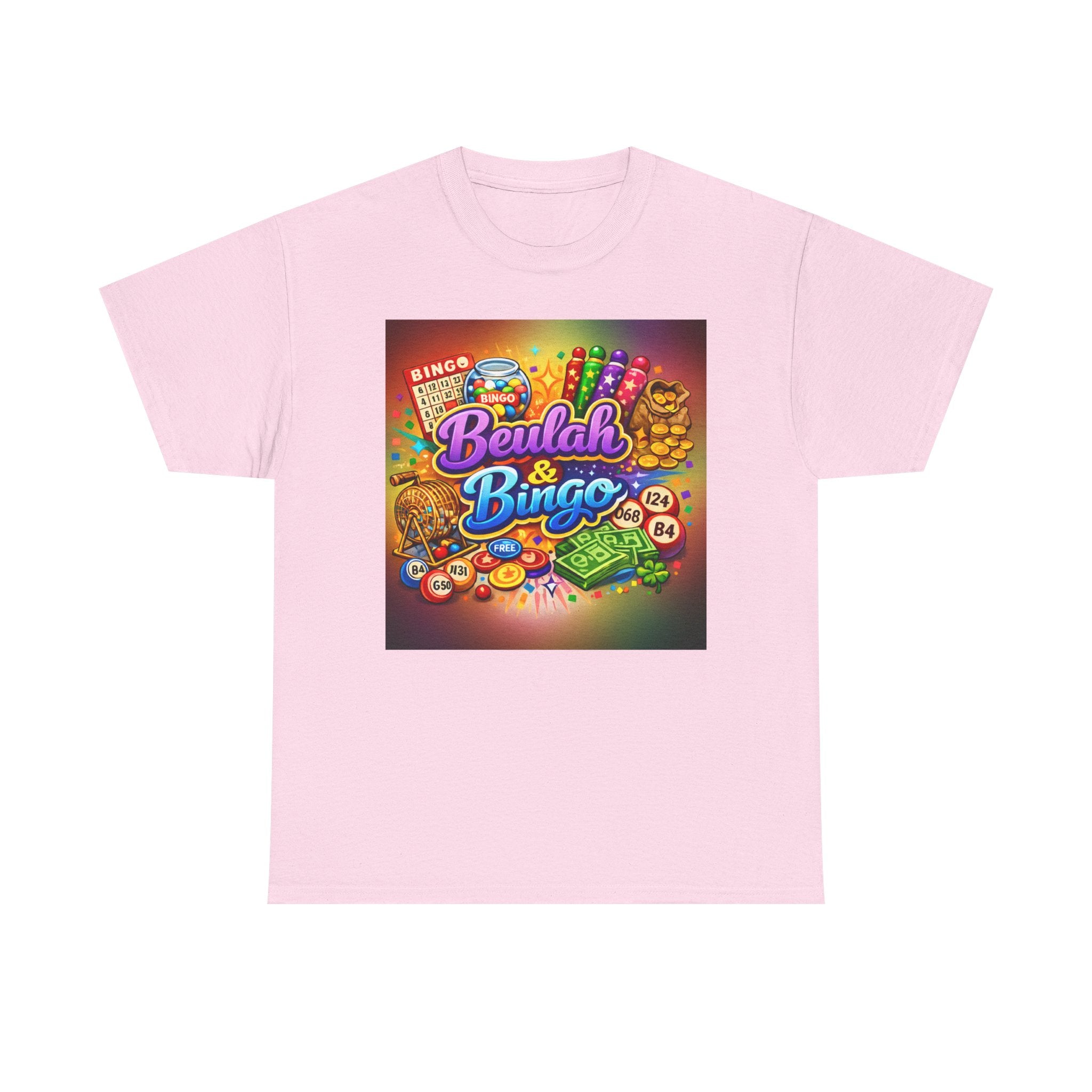 Berlah & Bingo T-Shirt — Retro Colorful Bingo Game Tee