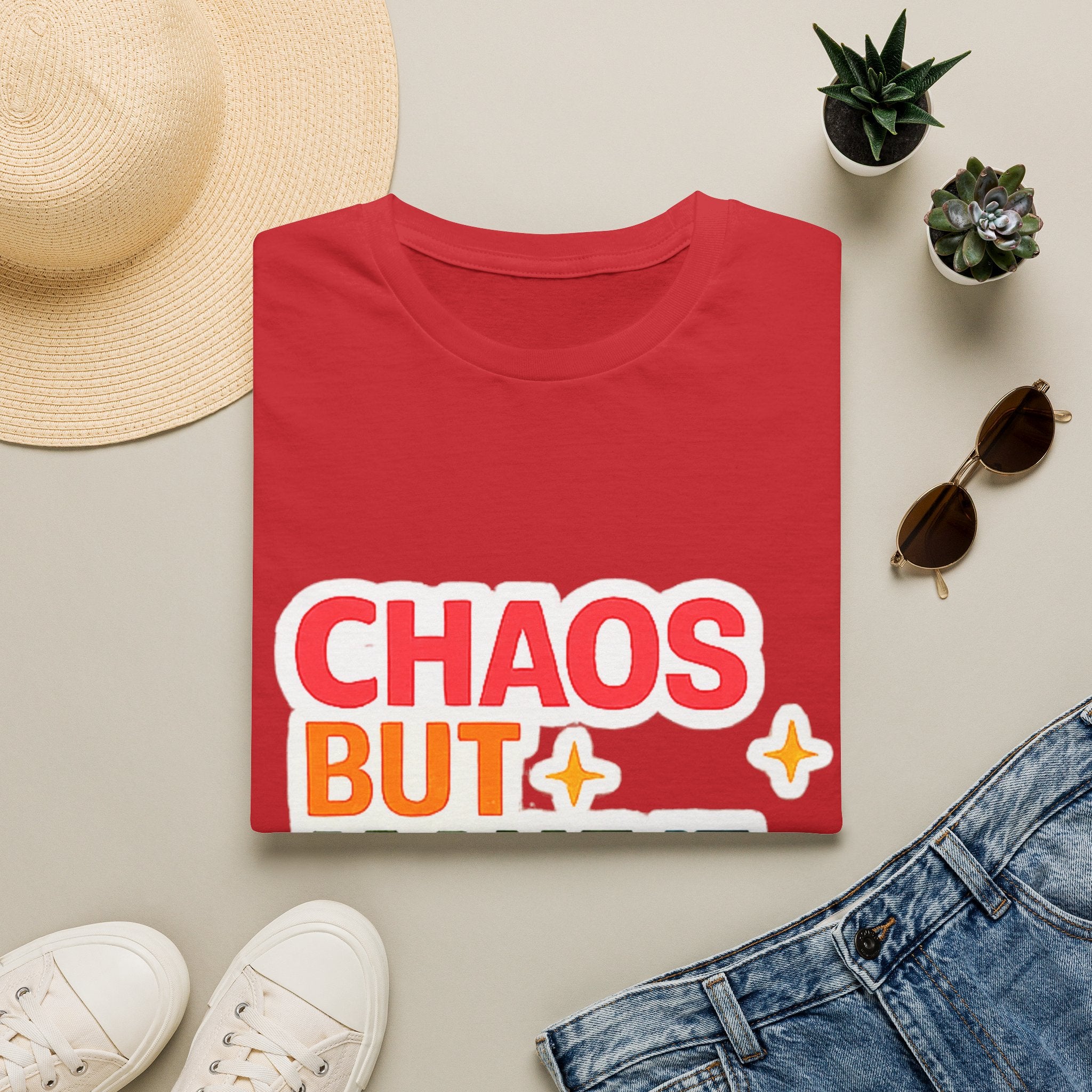 T-Shirt — "Chaos But Make It Academic" Retro Academic Humor Tee