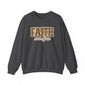 Faith Over Fear Leopard Graphic Sweatshirt