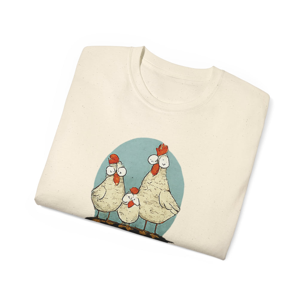Chicken Dad T-Shirt — Funny Farm Dad Tee with Hen Family Graphic