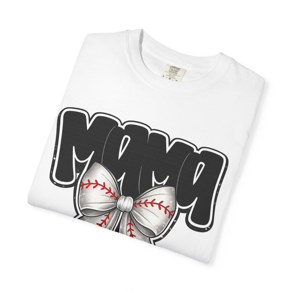 Mama Baseball Bow T-Shirt