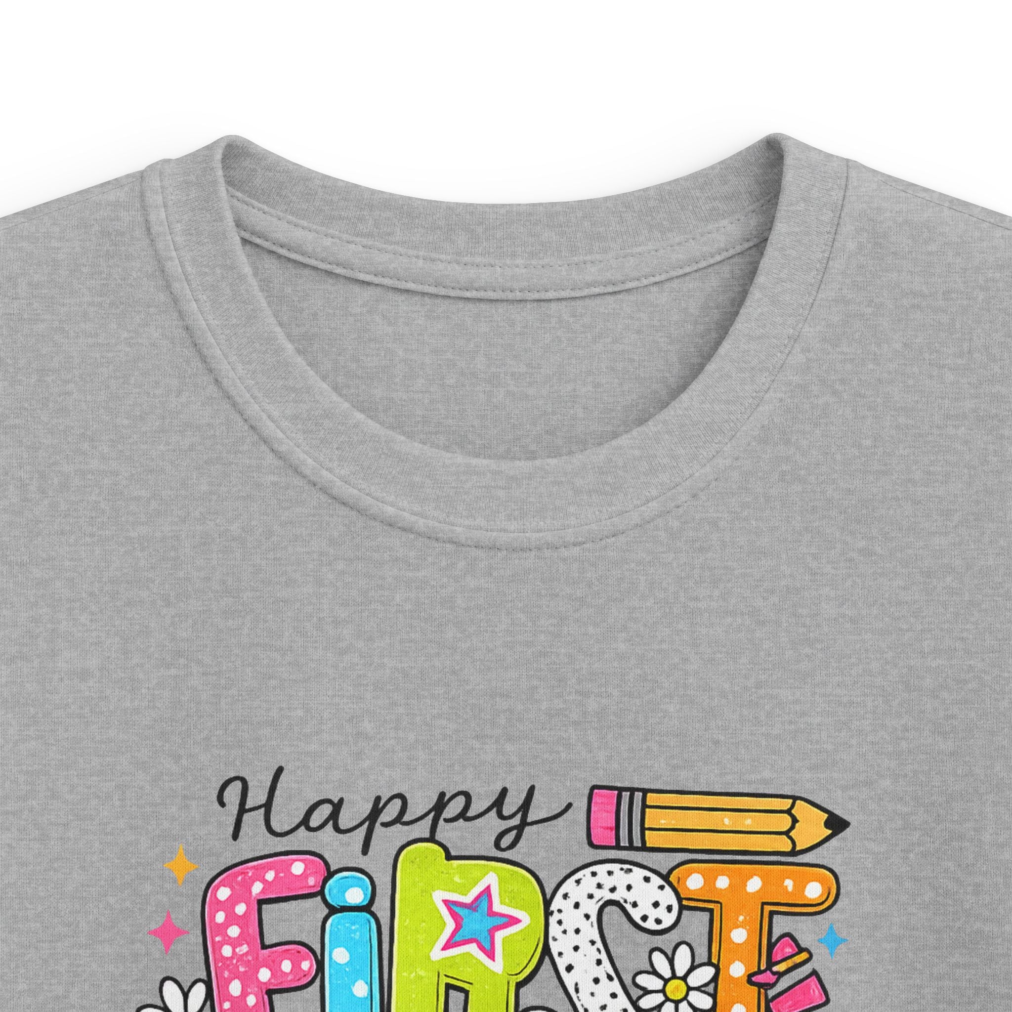 First Day of School Kids T‑Shirt — Colorful Back-to-School Tee