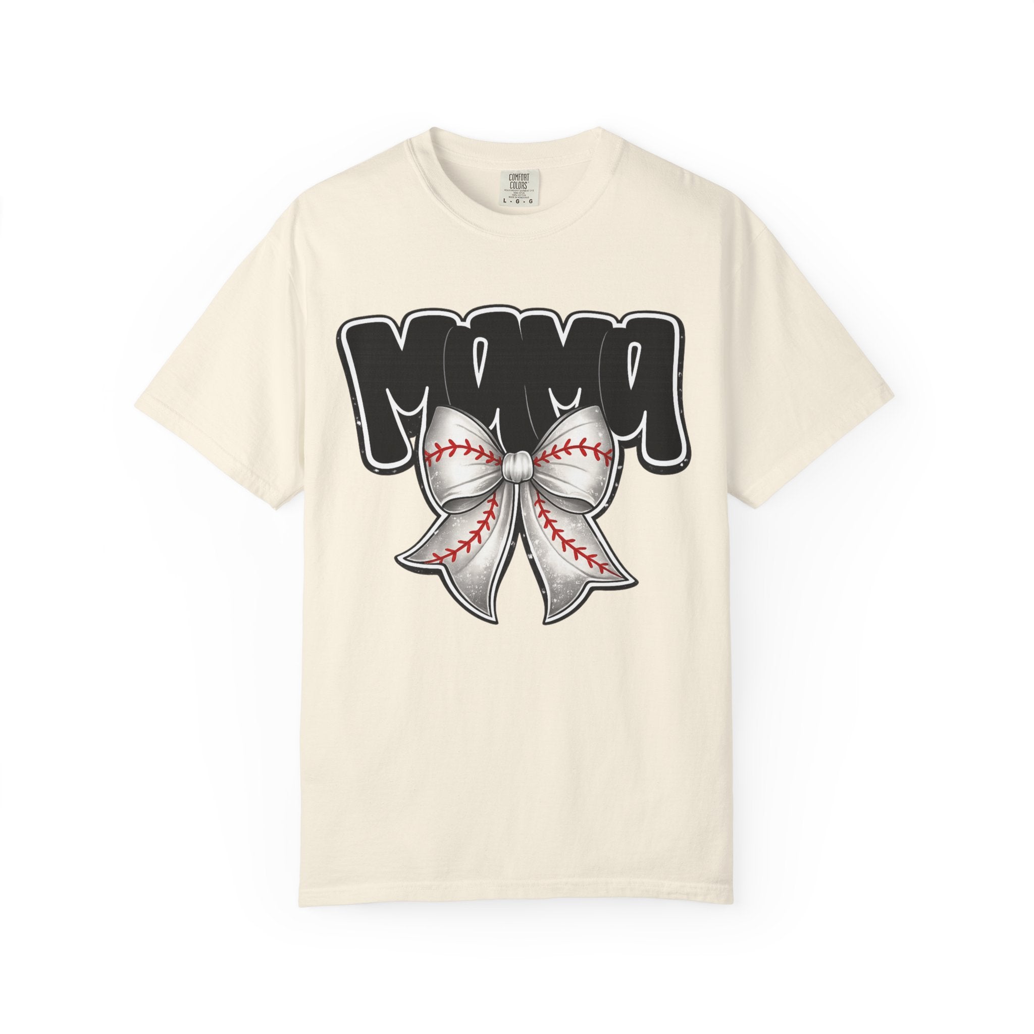Mama Baseball Bow T-Shirt