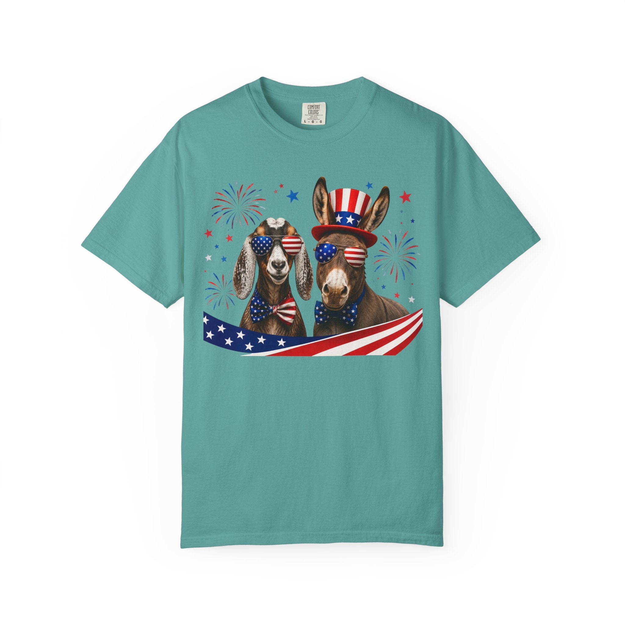 Patriotic Donkeys T-Shirt – 4th of July American Flag Tee
