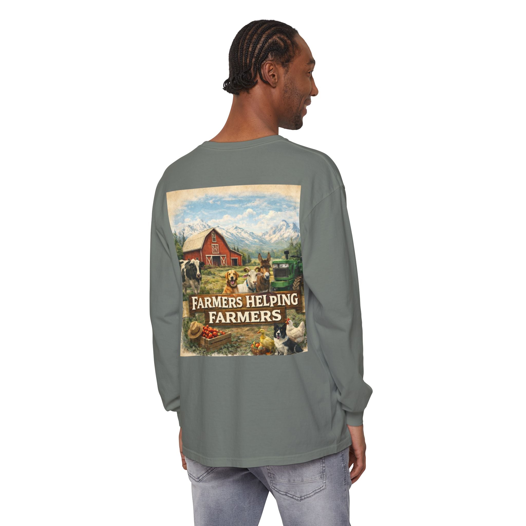 Farmers Helping Farmers Long Sleeve Tee