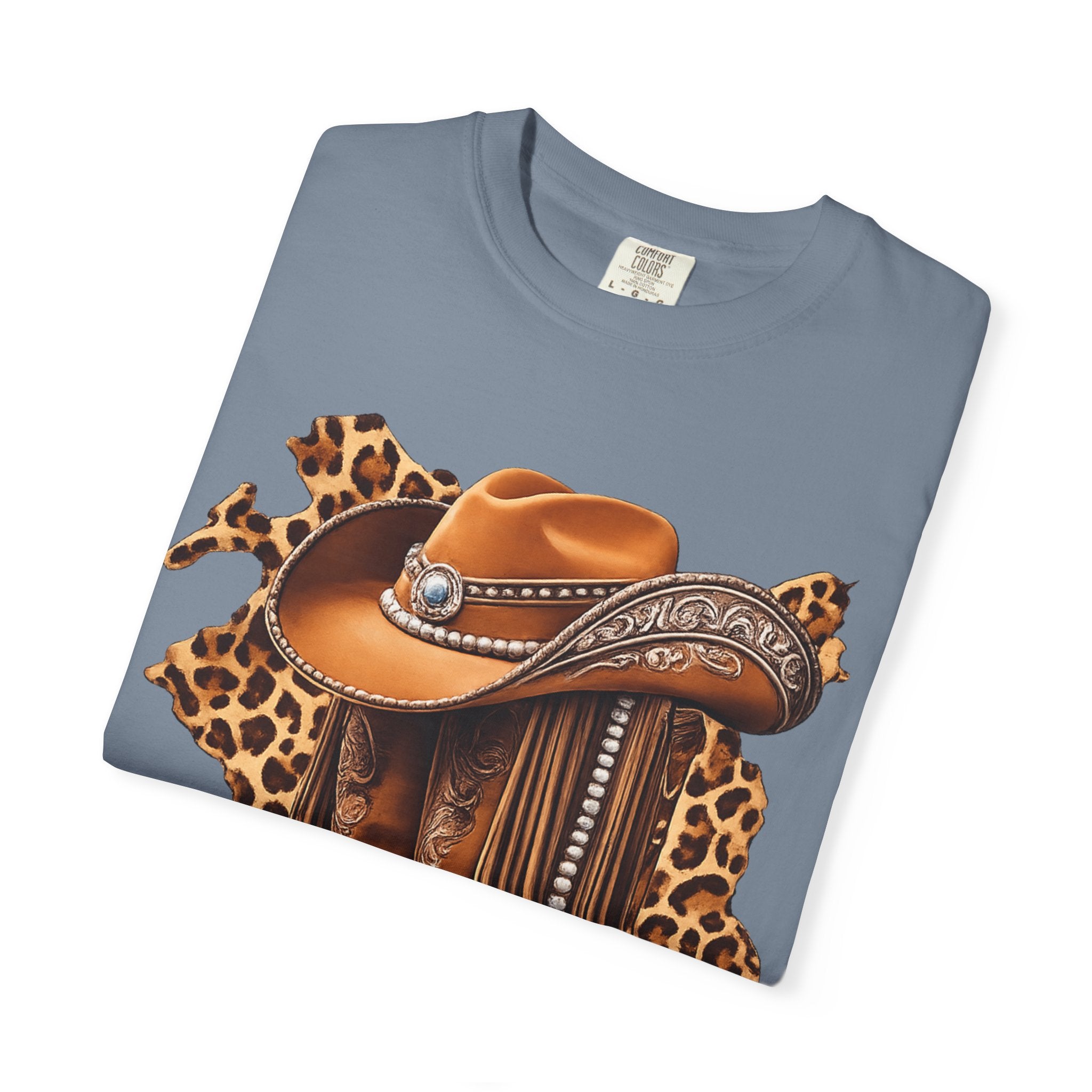 Cowgirl Boots & Hat T-Shirt — Western Leopard Graphic Tee