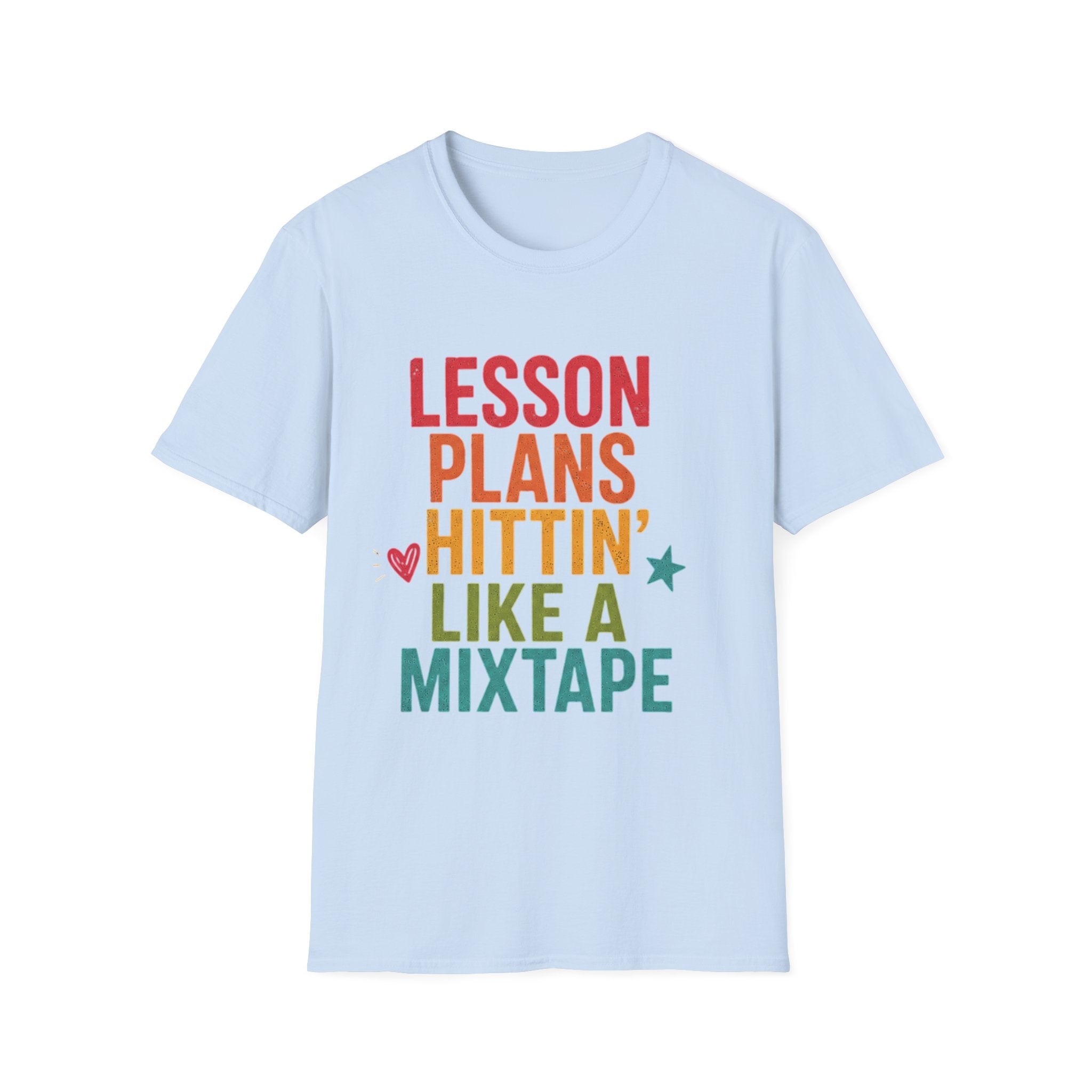 Teacher T-Shirt — "Lesson Plans Hittin' Like a Mixtape" Retro Teacher Gift