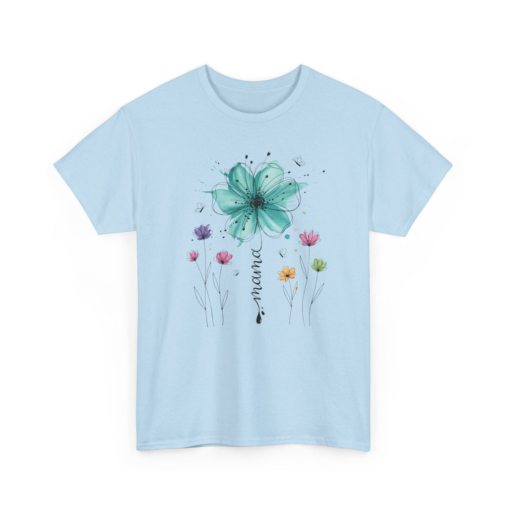 Mom Floral Watercolor Tee — 'mama' Flower Mother's Day Shirt