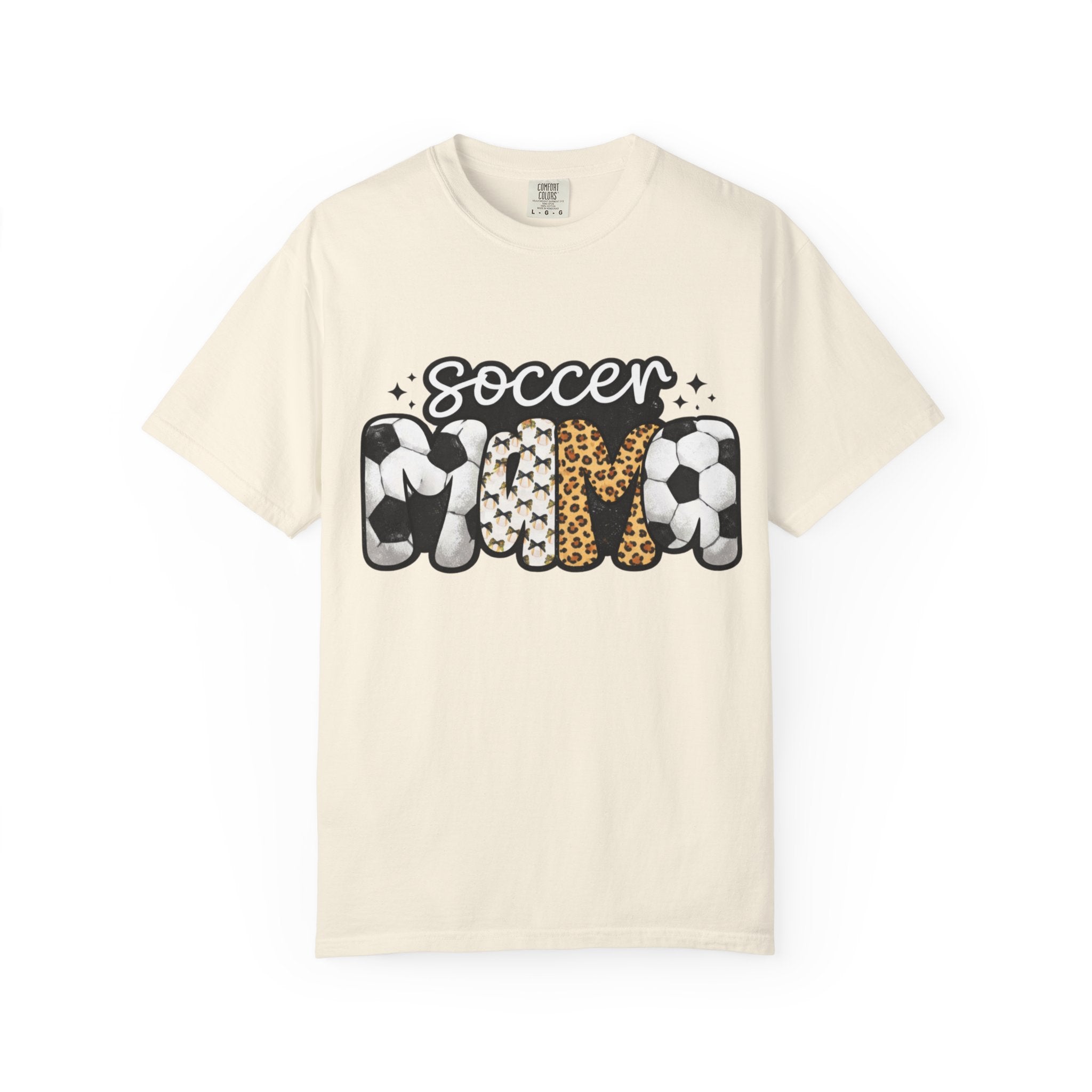 Soccer Mom T-Shirt — Leopard & Ball Graphic Tee for Soccer Moms