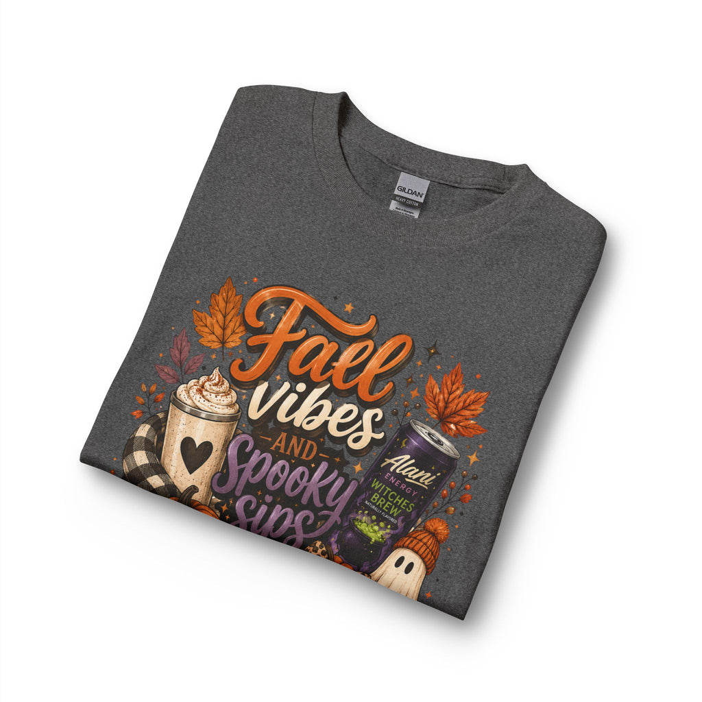 Fall Vibes and Spooky Sips Long Sleeve Tee
