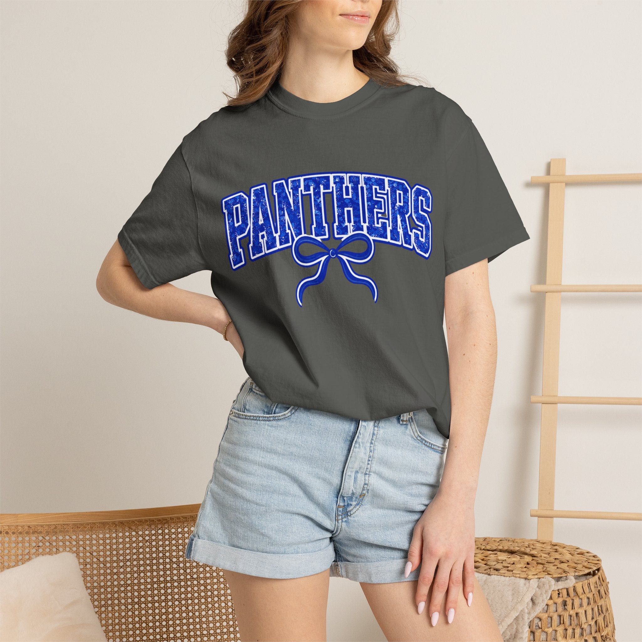 Panthers Graphic T-Shirt — Vintage Bow College Tee
