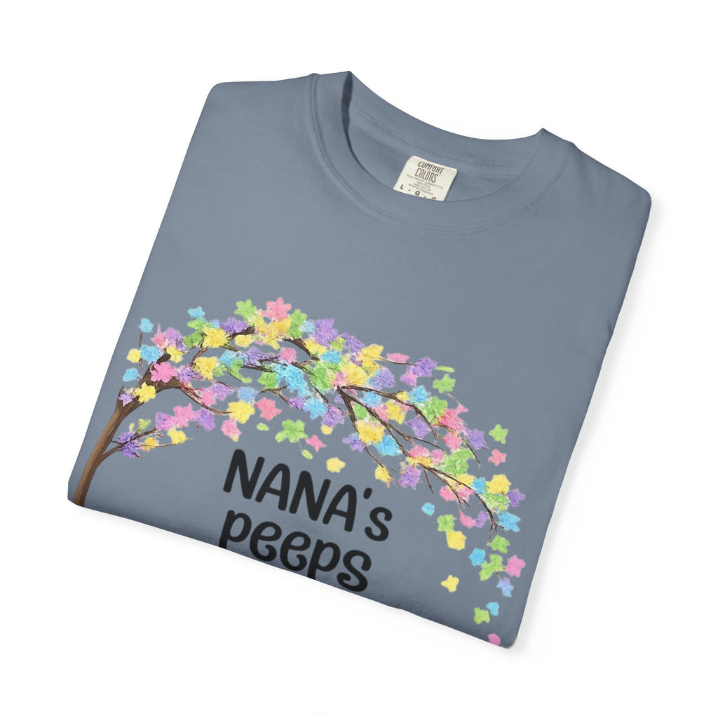 Nana's Peeps Easter T-Shirt — Personalized Grandma Bunny Family Tee