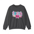 Teacher Pencil Crewneck Sweatshirt — "Teach" Floral School Spirit Pullover