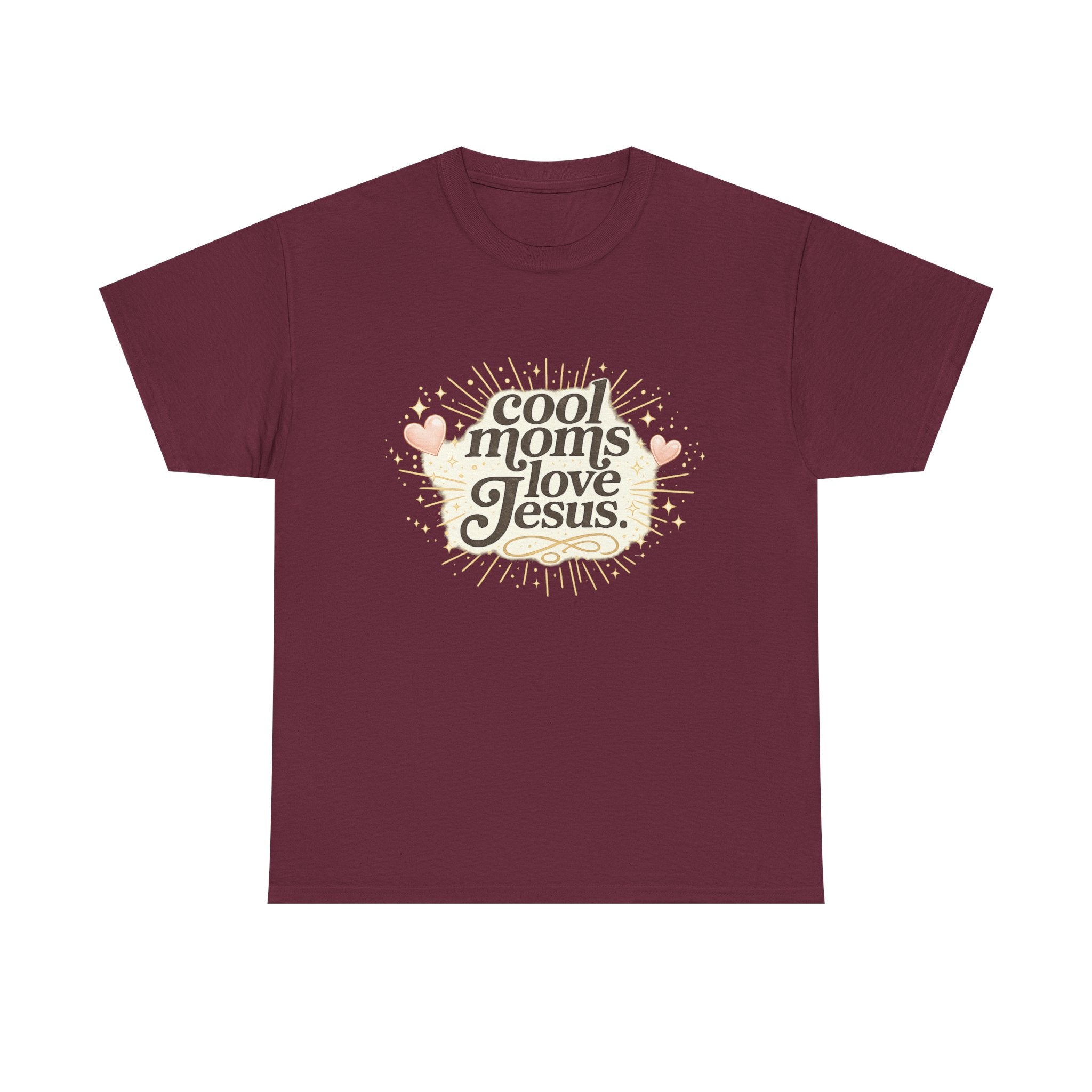 Cool Moms Love Jesus T-Shirt — Faith-Based Christian Mom Tee
