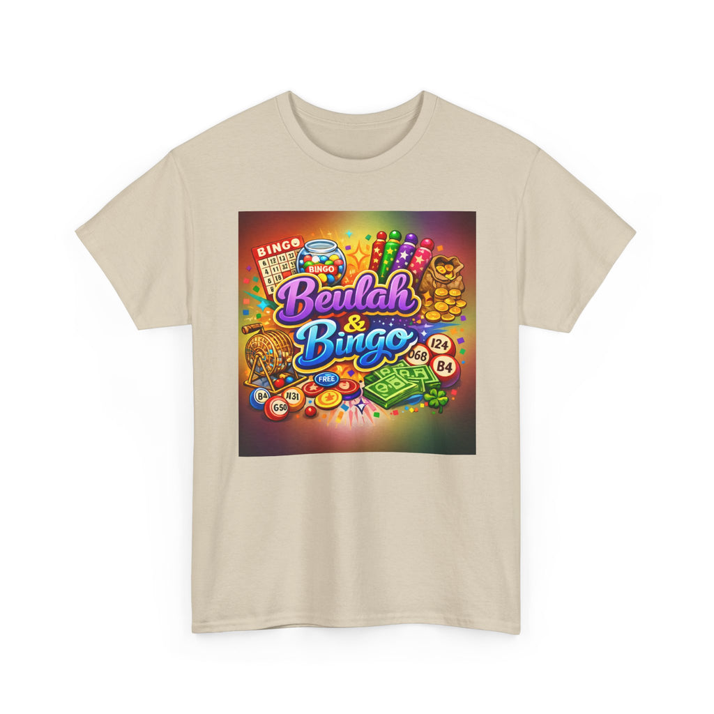 Berlah & Bingo T-Shirt — Retro Colorful Bingo Game Tee