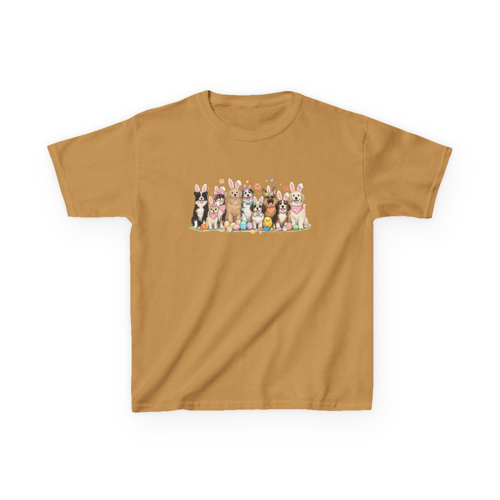 Kids Tee — Cute Row of Party Dogs Graphic