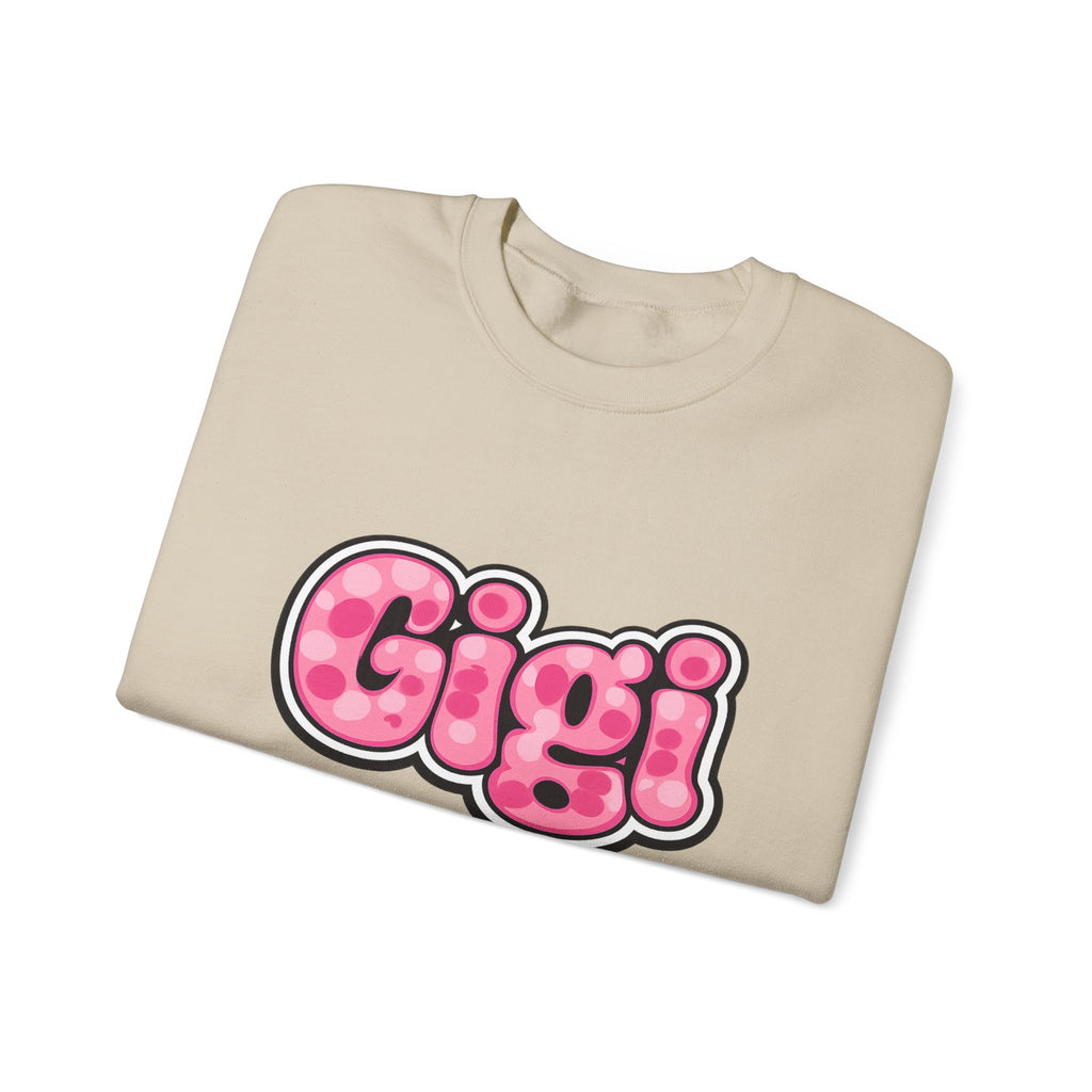 Gigi Pink Bubble Letter Crewneck Sweatshirt