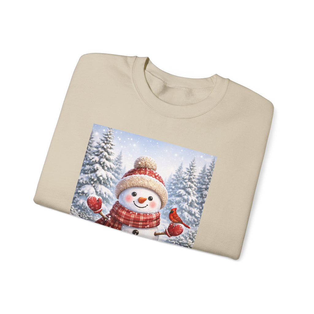 Snowman Christmas Sweatshirt — Festive Winter Holiday Crewneck