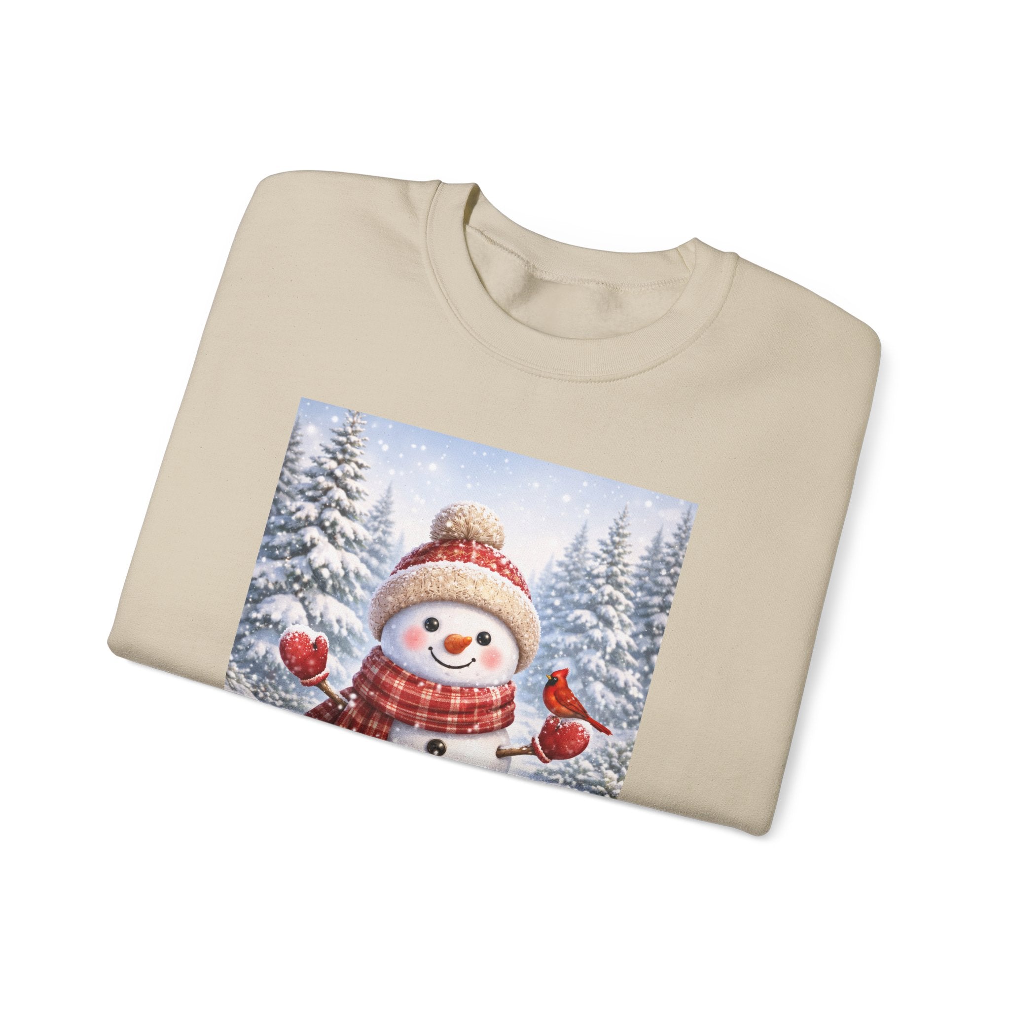 Snowman Christmas Sweatshirt — Festive Winter Holiday Crewneck