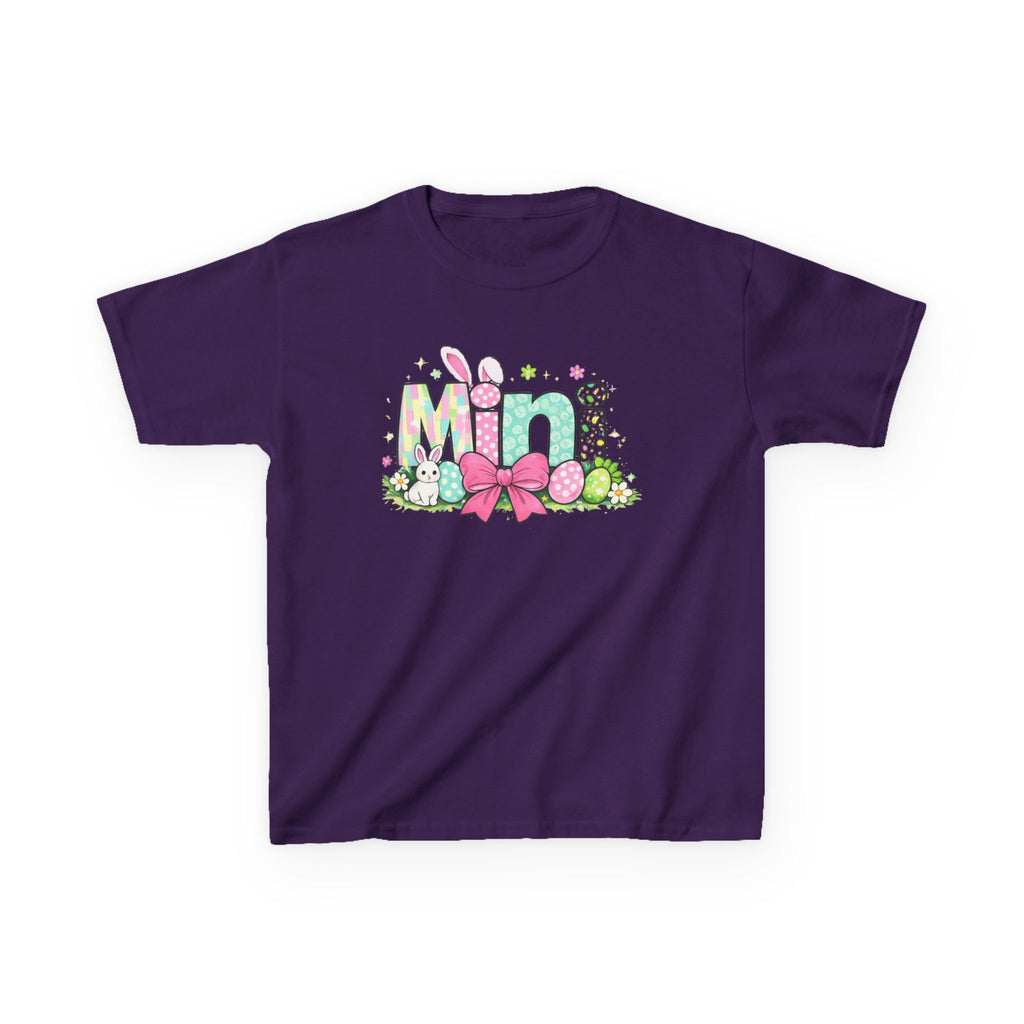 Kids Tee — "Mini" Easter Bunny Floral Design