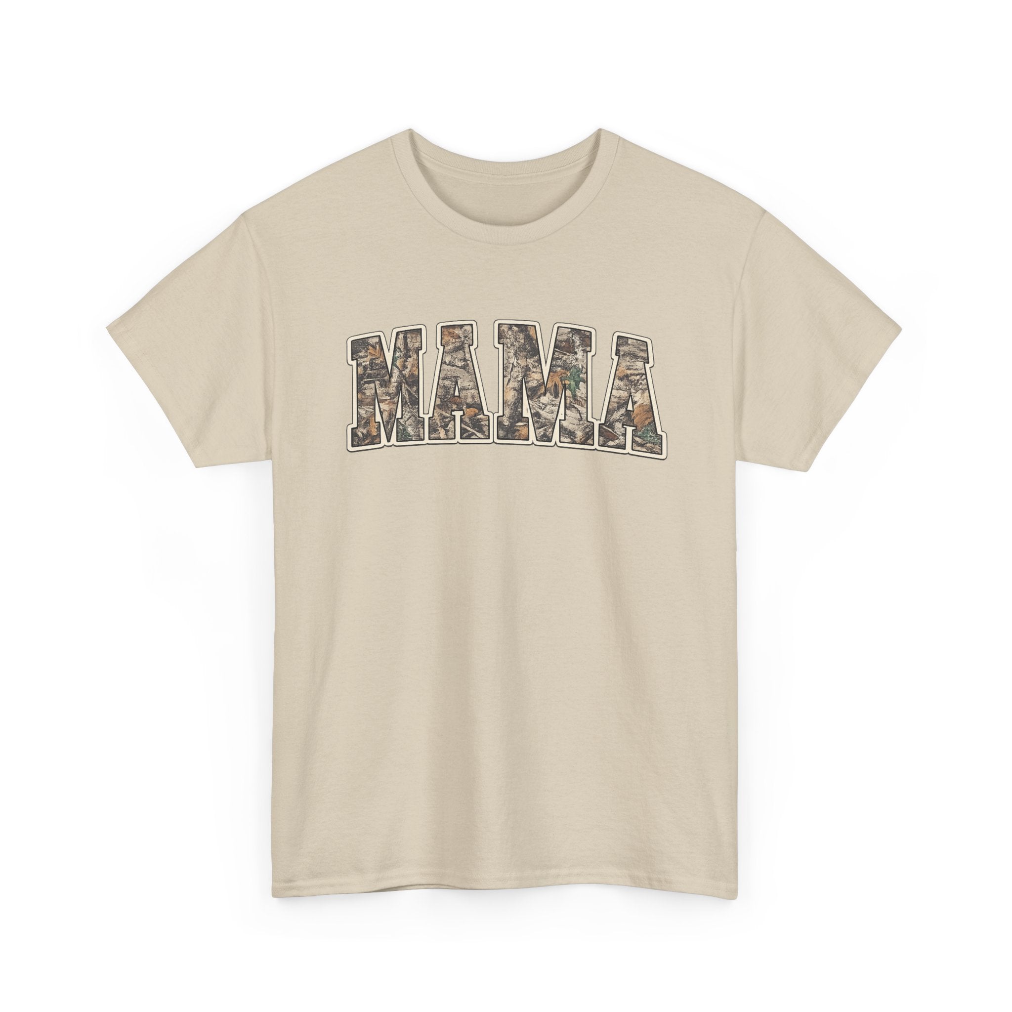 Mama Camo T-Shirt — Rustic Camouflage 'MAMA' Graphic Tee for Moms