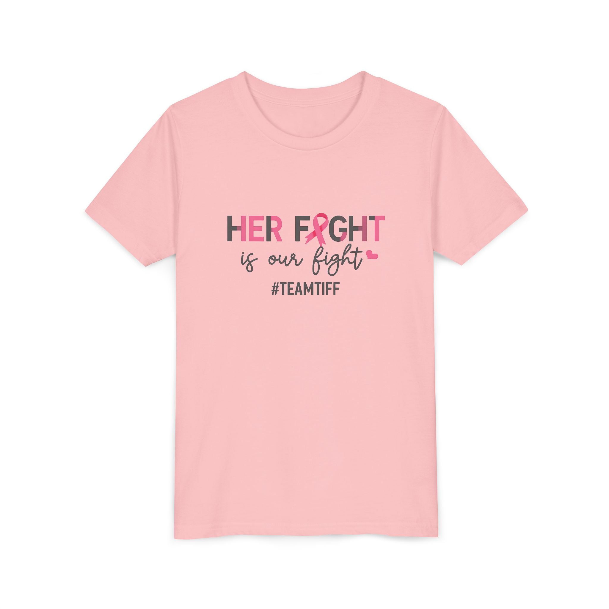 Youth Tee - “Her Fight Is Our Fight” Breast Cancer Awareness