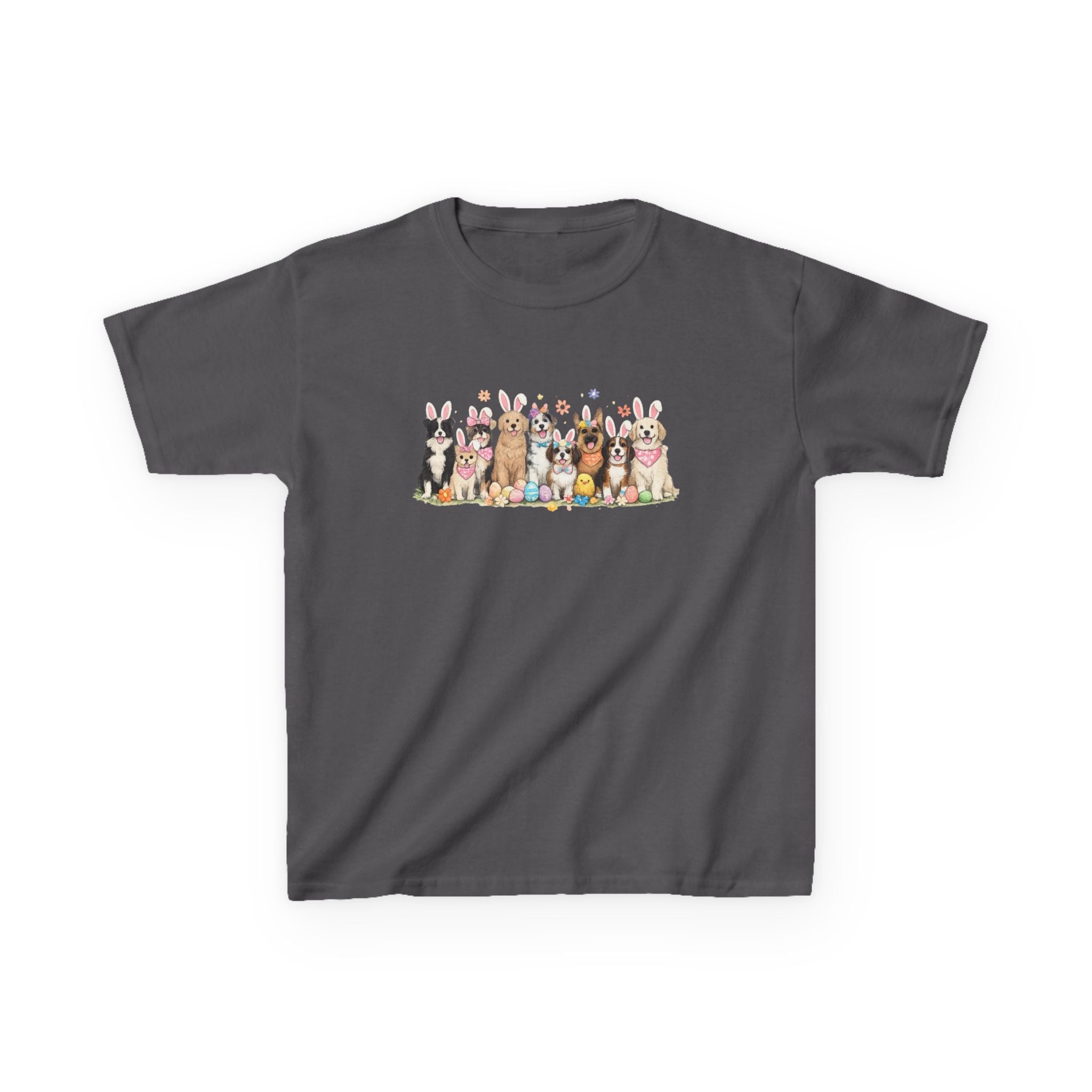 Kids Tee — Cute Row of Party Dogs Graphic