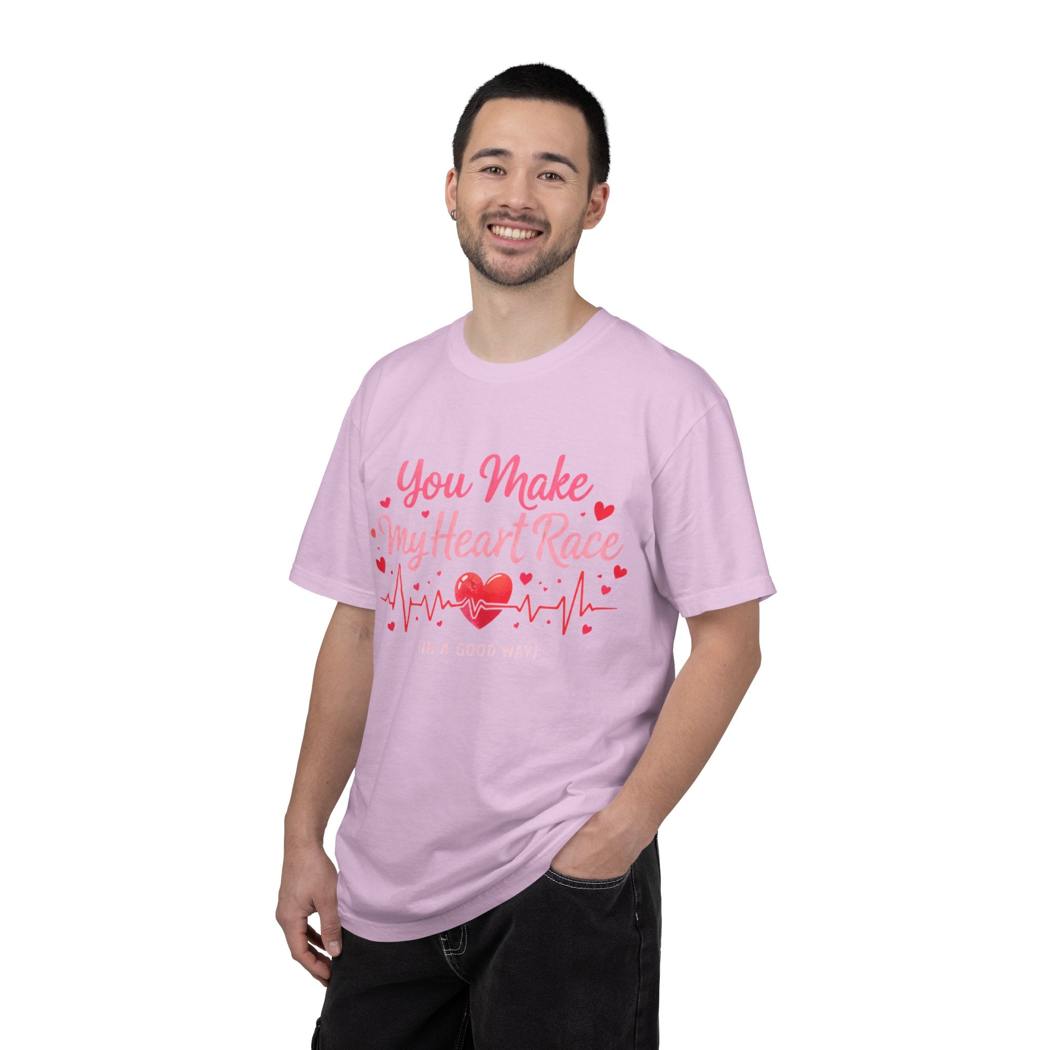 You Make My Heart Race T-Shirt — Romantic Valentine’s Day Heartbeat Tee
