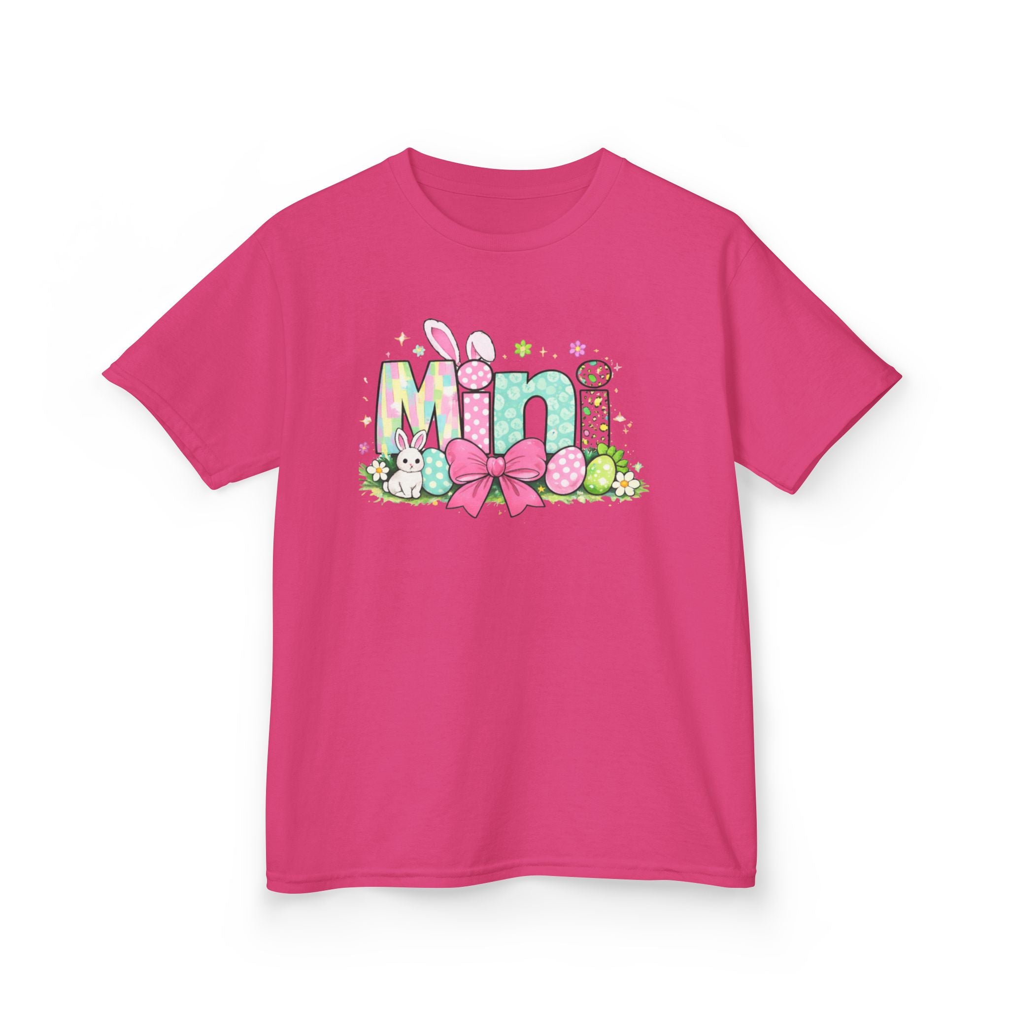 Kids Tee — "Mini" Easter Bunny Floral Design