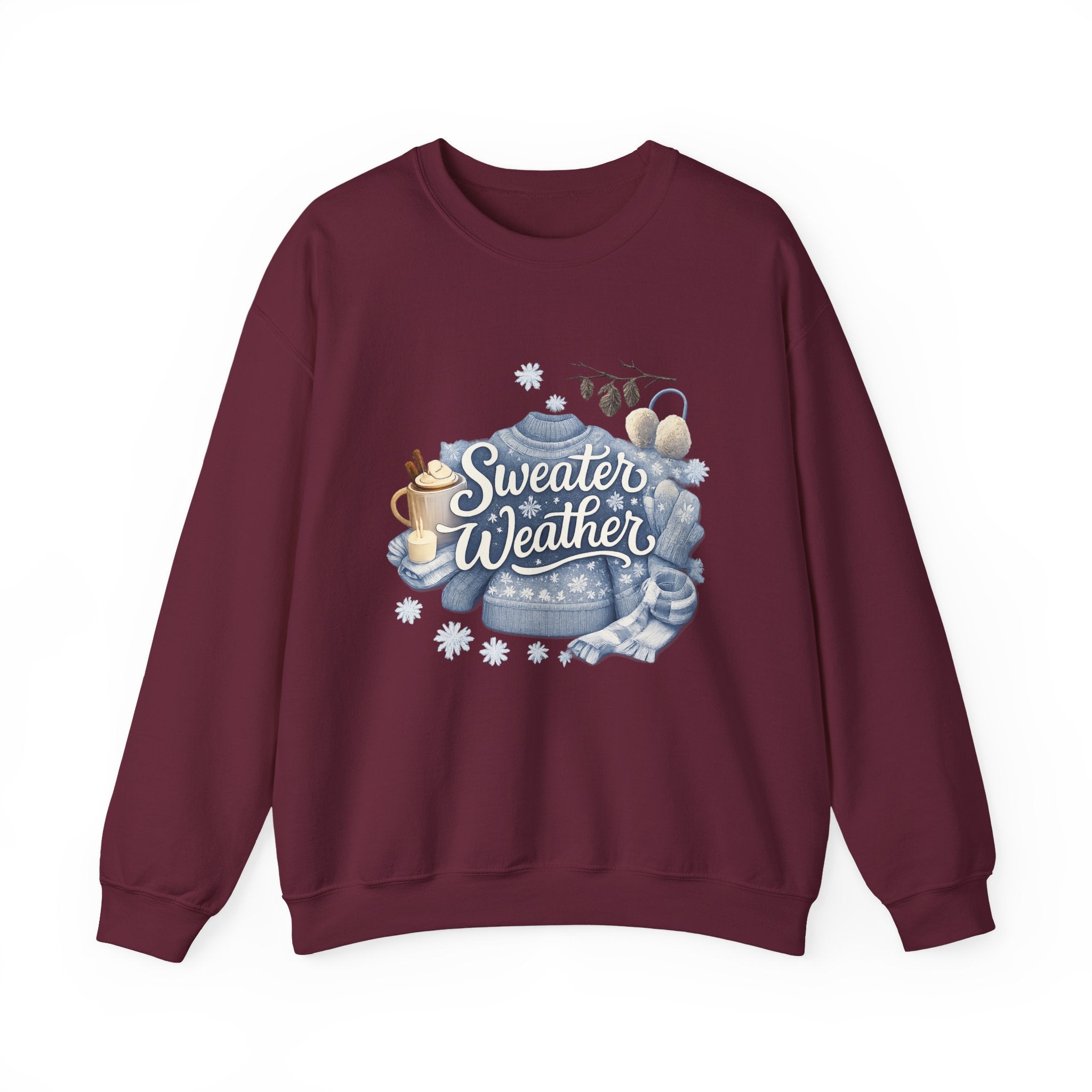 Sweater Weather Crewneck Sweatshirt — Cozy Winter Graphic Sweatshirt