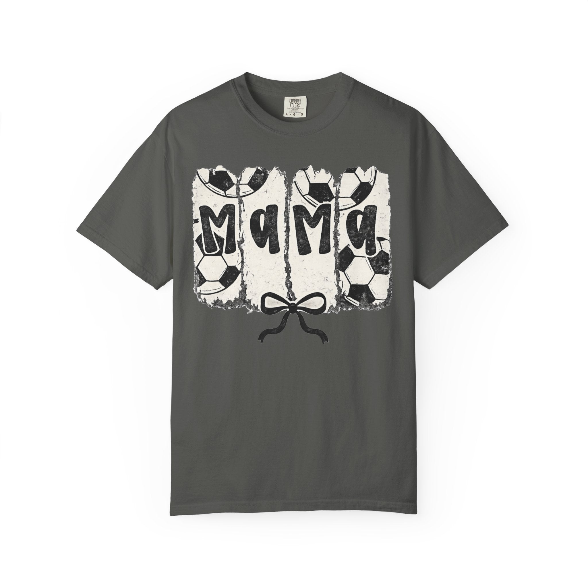 Mama Soccer T-Shirt — Vintage Soccer Ball Mama Tee for Moms