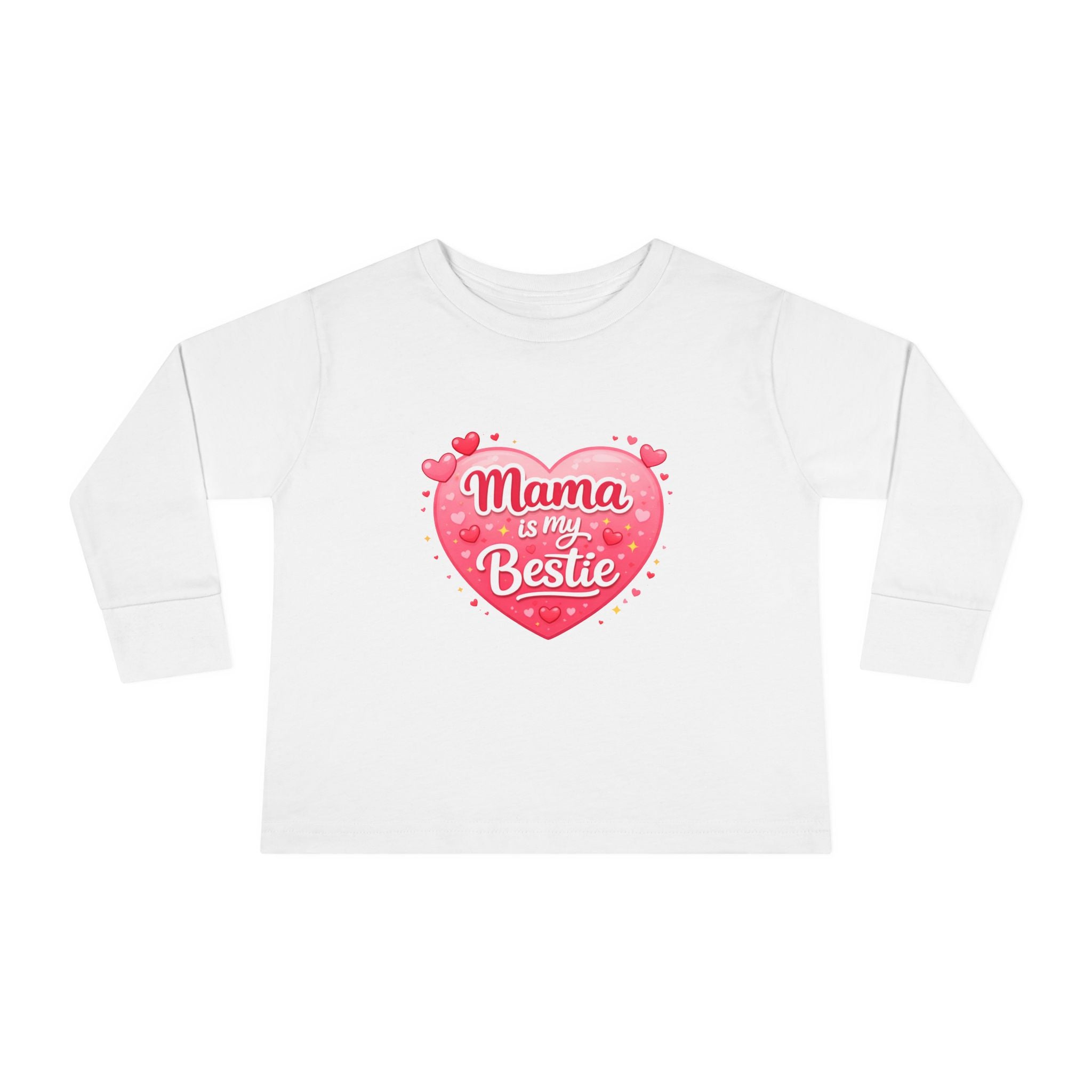 Mama Is My Bestie Toddler Long Sleeve Tee
