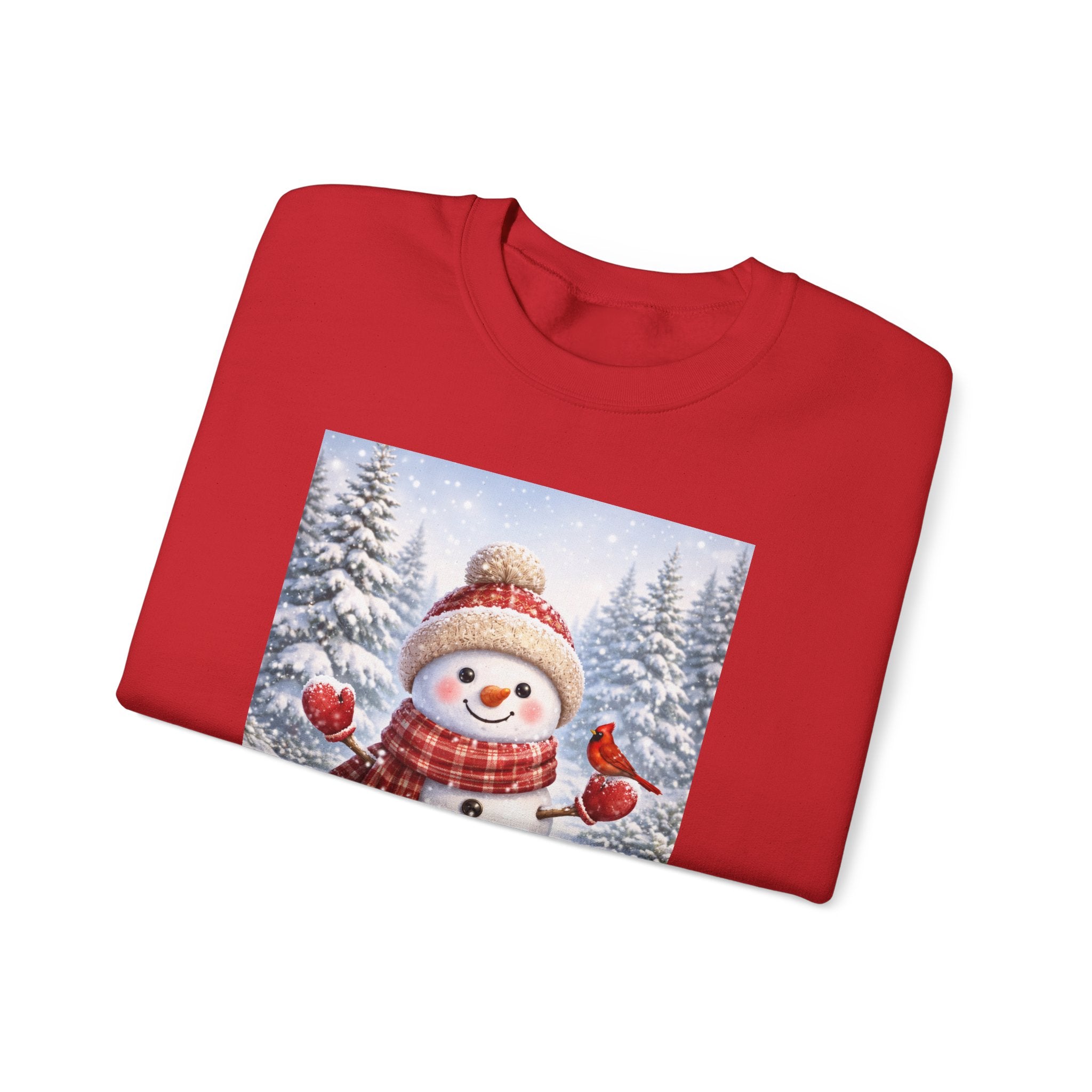 Snowman Christmas Sweatshirt — Festive Winter Holiday Crewneck