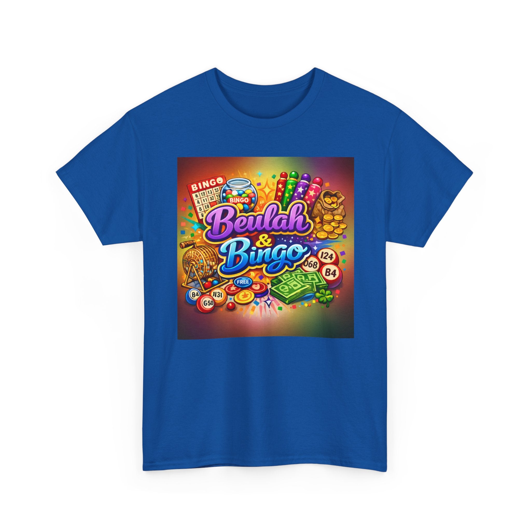 Berlah & Bingo T-Shirt — Retro Colorful Bingo Game Tee