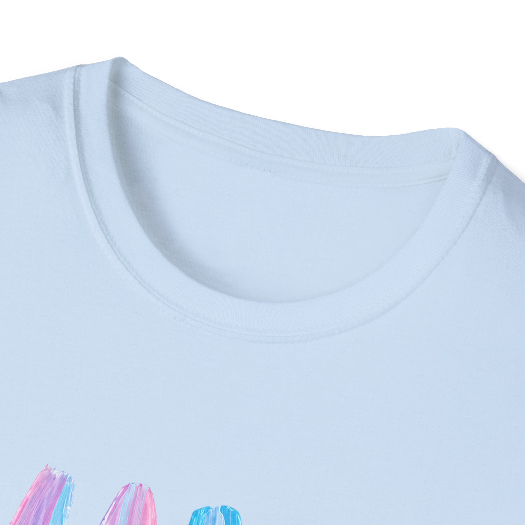 Mama Brushstroke T‑Shirt — Pastel Watercolor Mom Tee for Mother’s Day