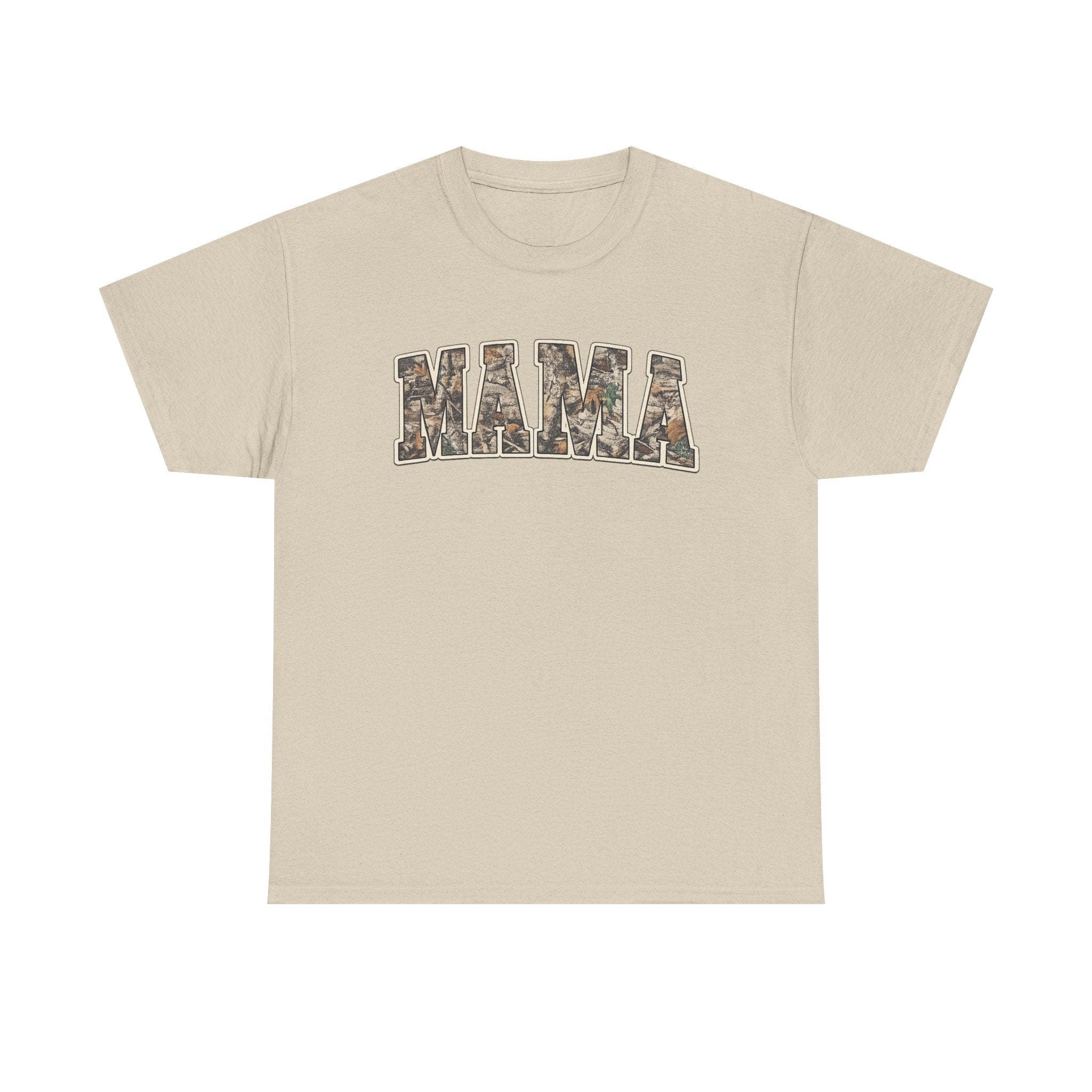Mama Camo T-Shirt — Rustic Camouflage 'MAMA' Graphic Tee for Moms