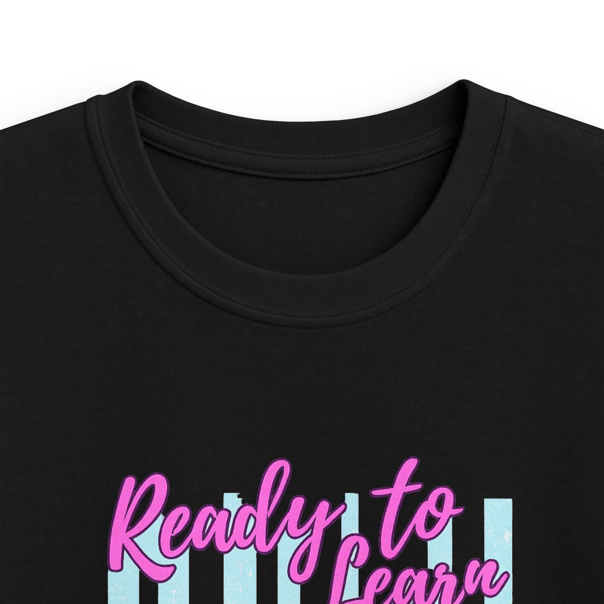 Kids Tee — 'Ready to Learn' Raccoon School Shirt